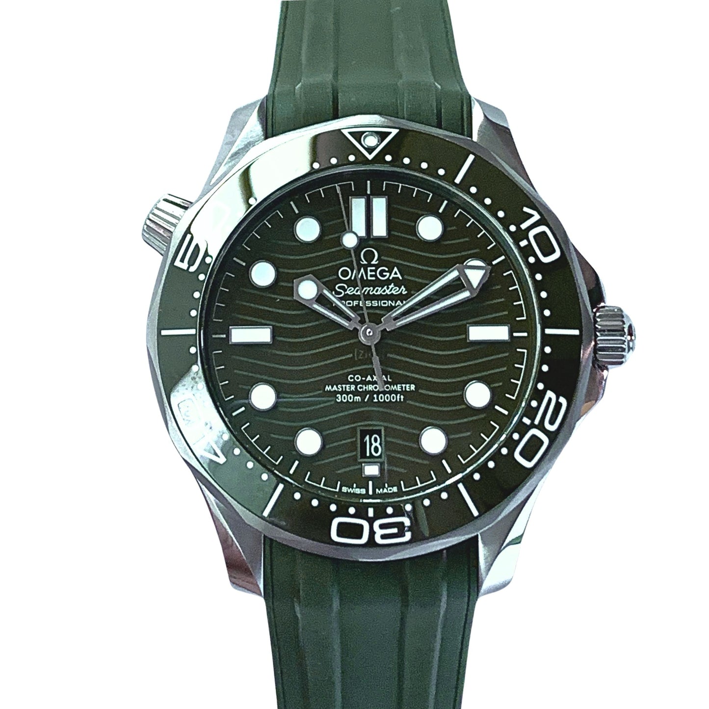 Seamaster Diver 300M 42 mm, steel on rubber strap - 210.32.42.20.10.001