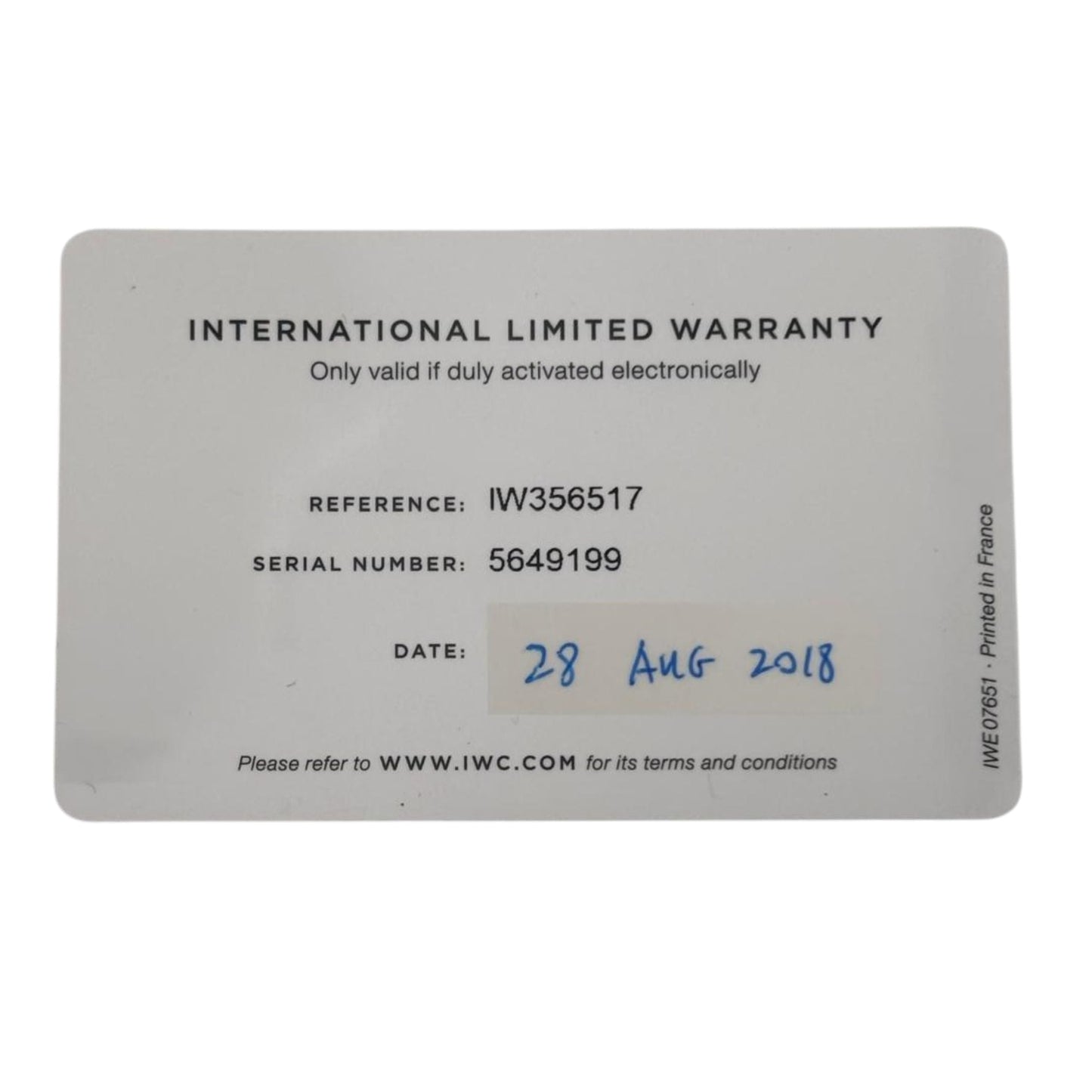IW356517 Year 2018