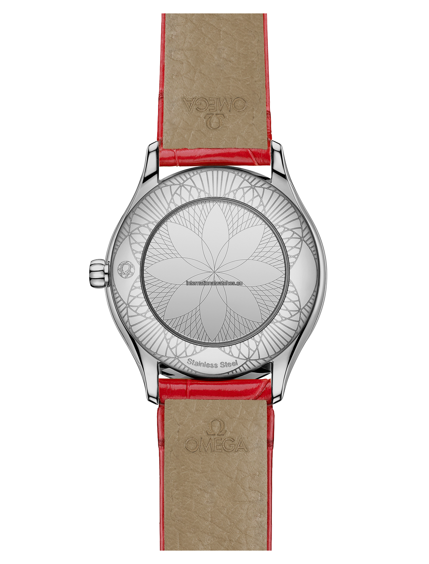 De Ville Mini Trésor 26 mm, steel on leather strap - 428.18.26.60.04.003