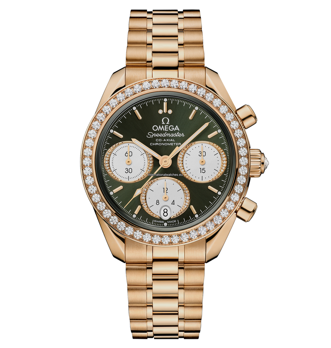 Speedmaster 38 38 mm, Moonshine™ gold on Moonshine™ gold - 324.55.38.50.60.001