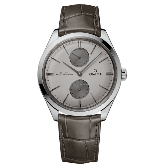 De Ville Trésor 40 mm, steel on leather strap - 435.13.40.22.06.001