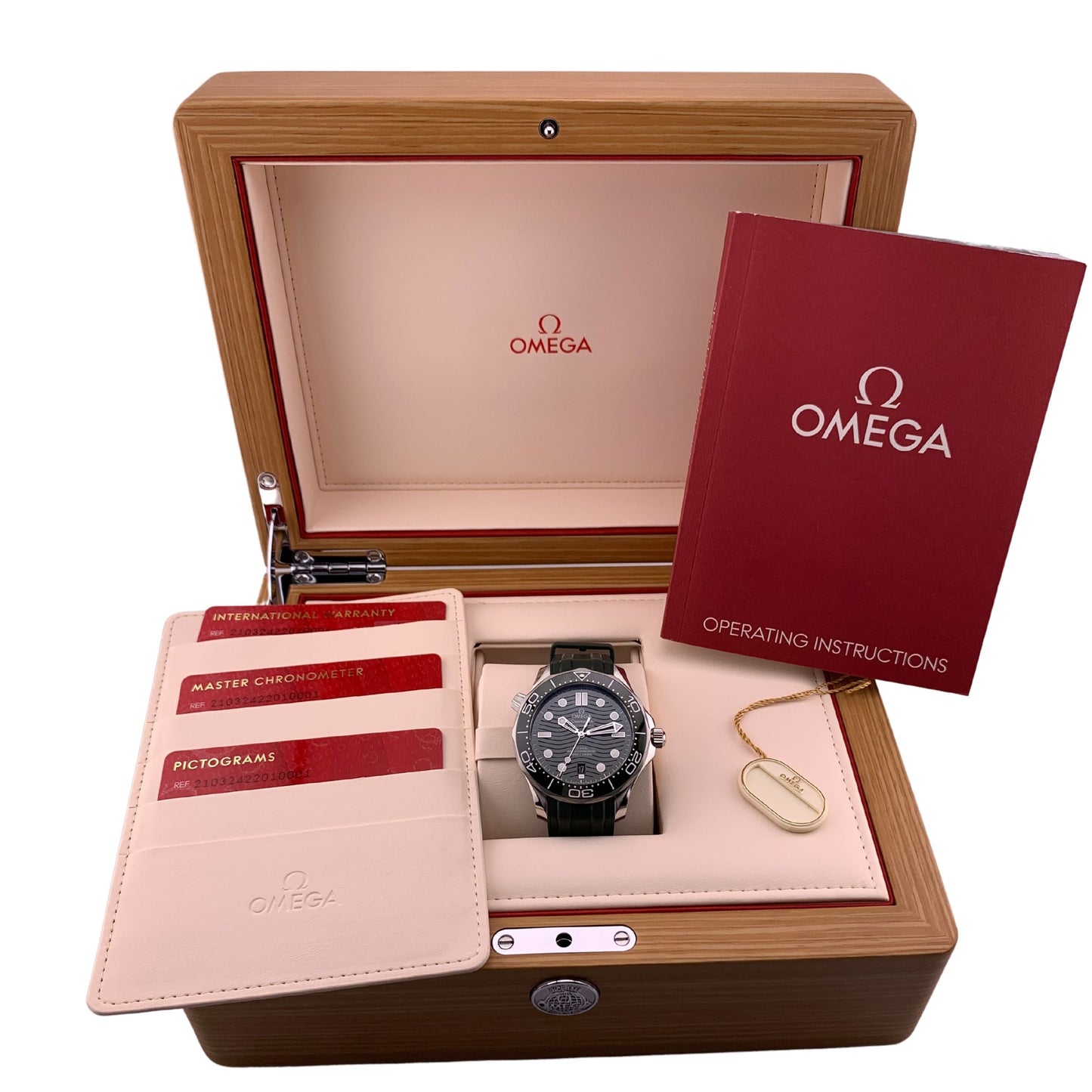 Seamaster Diver 300M 42 mm, steel on rubber strap - 210.32.42.20.10.001