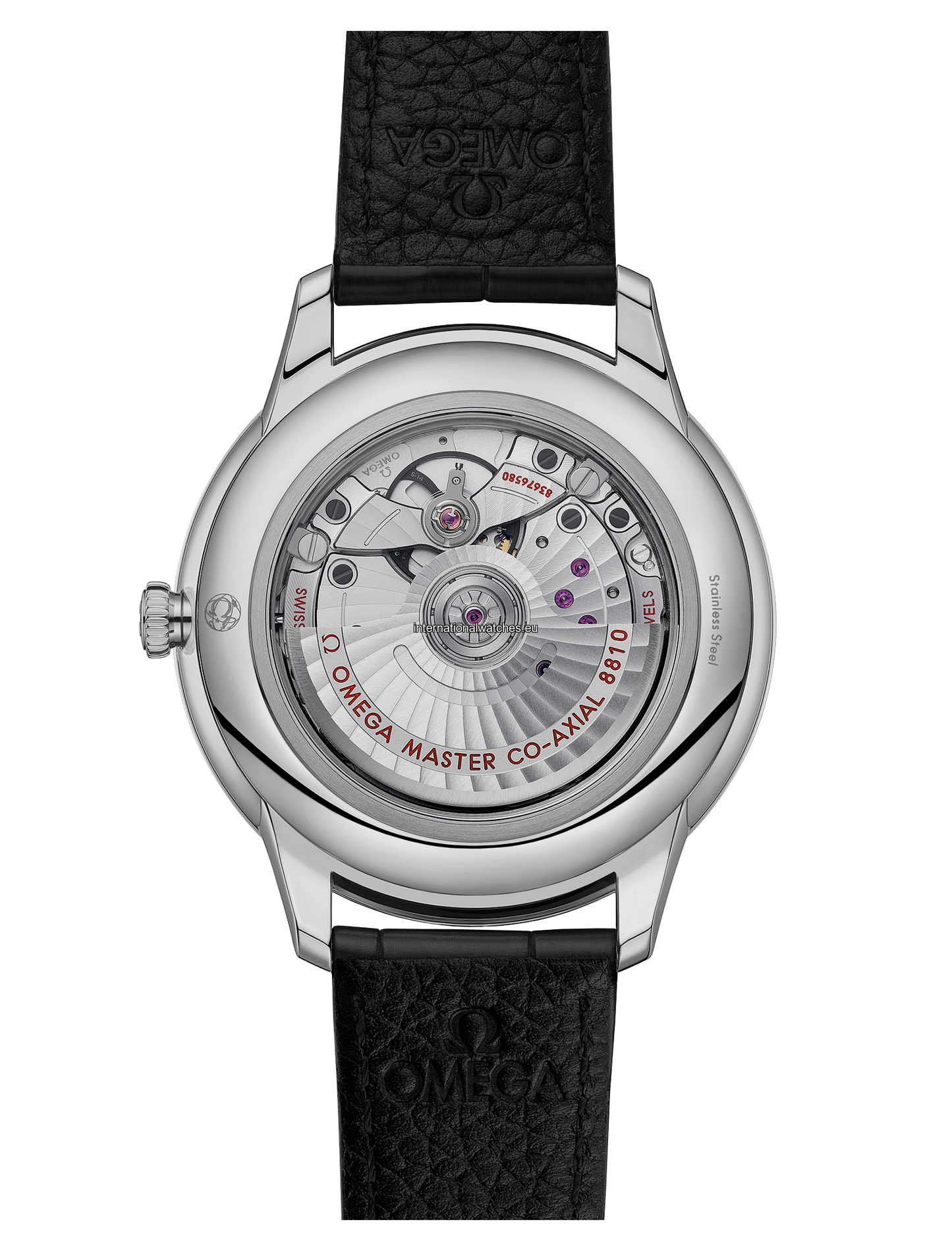 De Ville Prestige 41 mm, steel on leather strap - 434.13.41.21.10.001