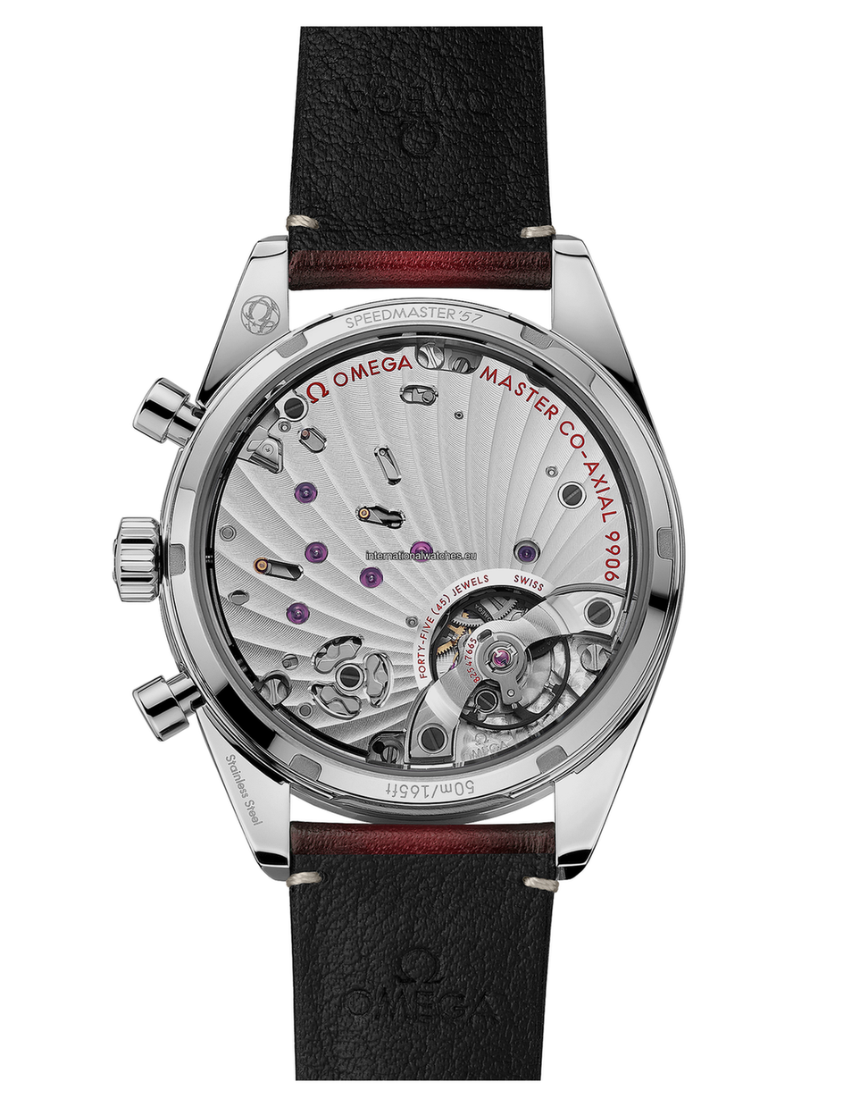 Speedmaster '57 40.5 mm, steel on leather strap - 332.12.41.51.11.001