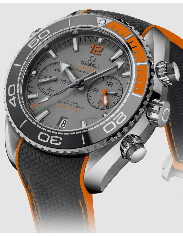 Seamaster Planet Ocean 600M 45.5 mm, titanium on rubber strap - 215.92.46.51.99.001