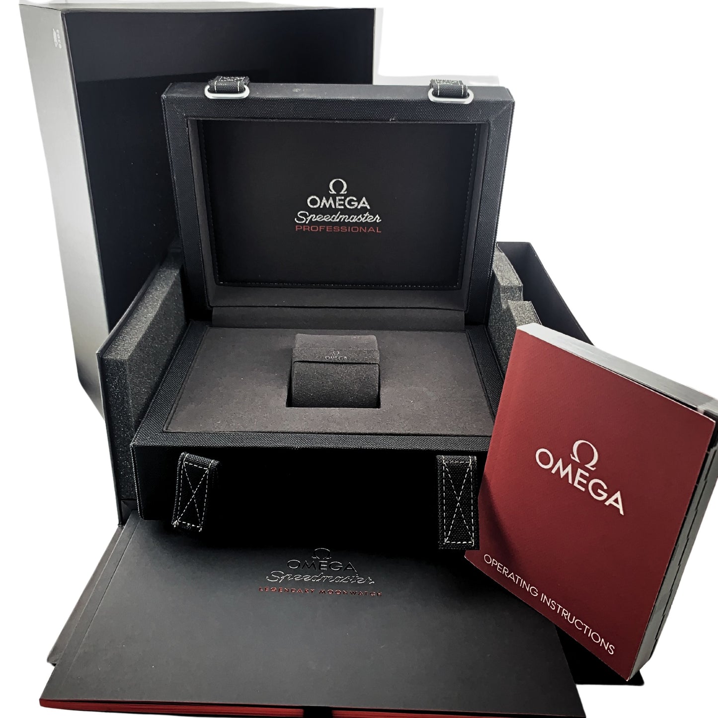 Speedmaster Moonwatch Professional 42 mm, Steel on Rubber strap - 310.32.42.50.04.001