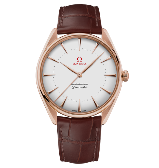Seamaster Olympic Official Timekeeper 39.5 mm, Sedna™ gold on leather strap - 522.53.40.20.04.003