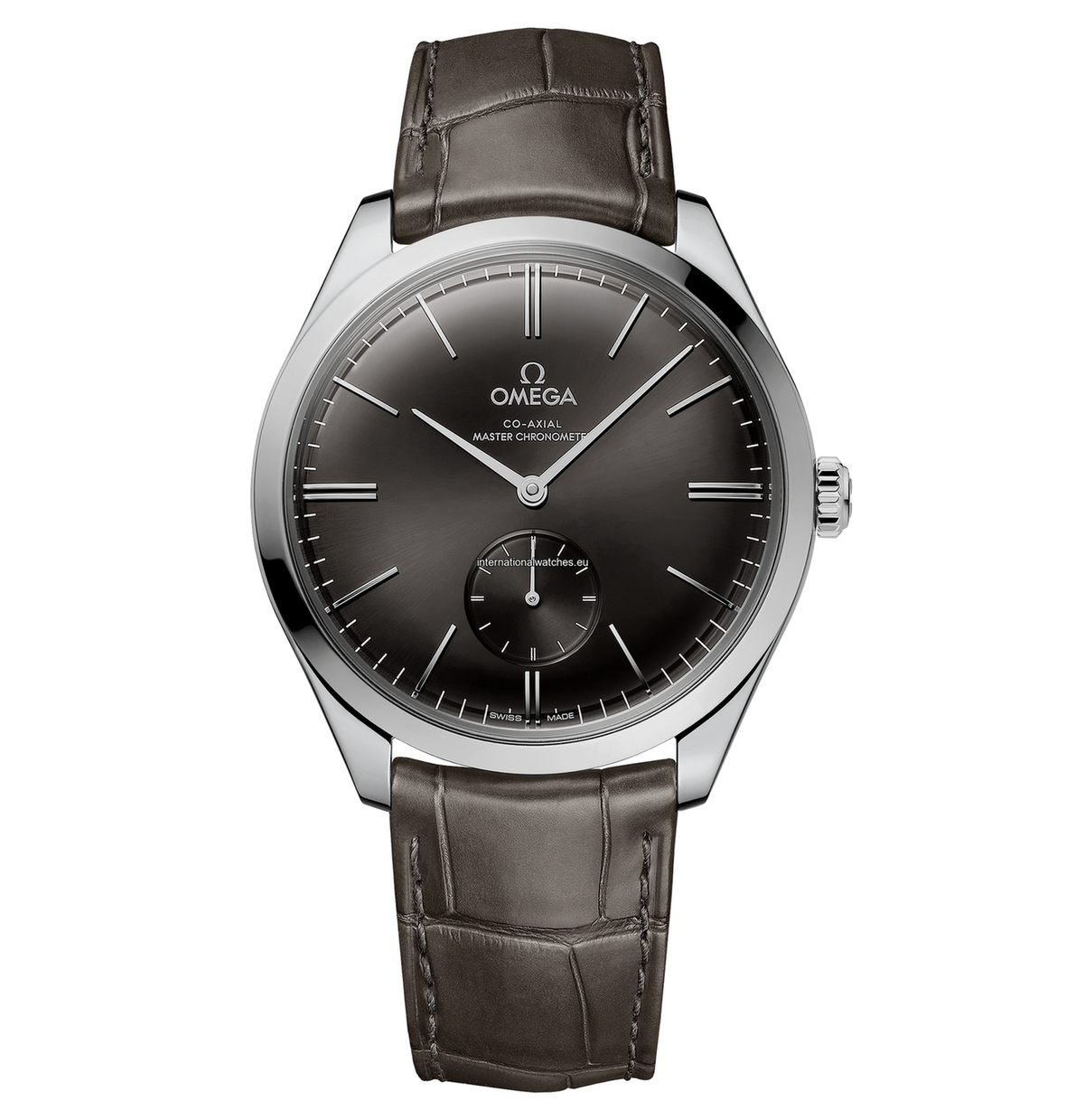 De Ville Trésor 40 mm, steel on leather strap - 435.13.40.21.06.001