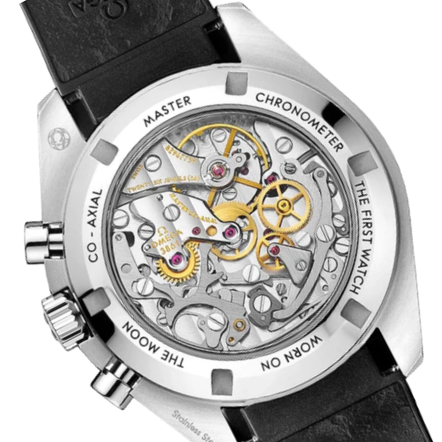 Speedmaster Moonwatch Professional 42 mm, Steel on Rubber strap - 310.32.42.50.04.001