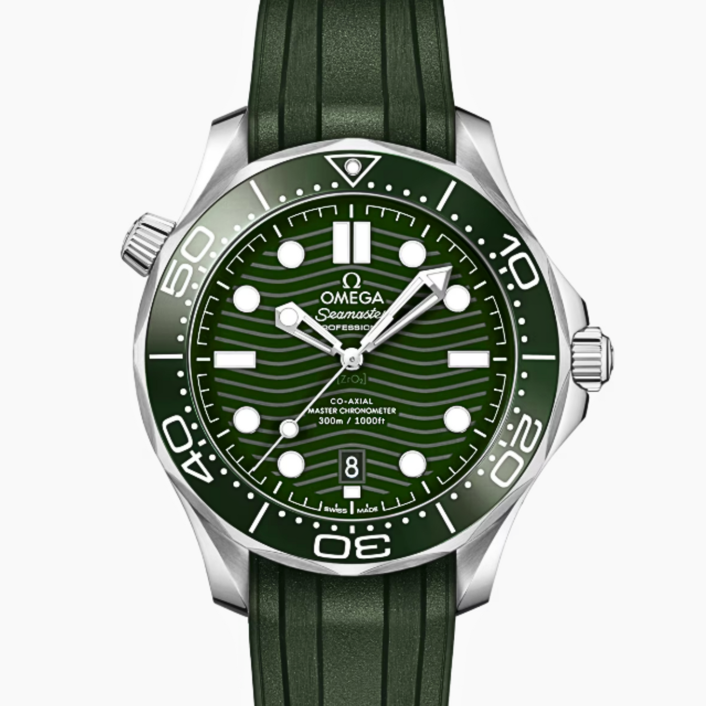 Seamaster Diver 300M 42 mm, steel on rubber strap - 210.32.42.20.10.001