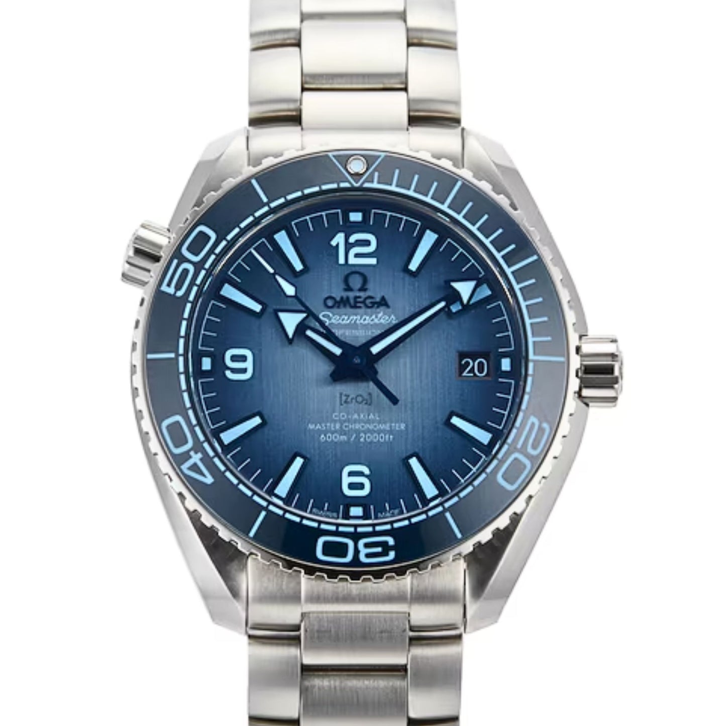 Seamaster Planet Ocean 600M 39.5 mm, steel on steel - 215.30.40.20.03.002