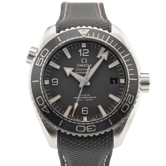 Seamaster Planet Ocean 600M 43.5 mm, steel on rubber strap - 215.32.44.21.01.002