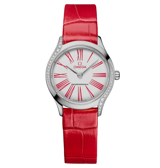 De Ville Mini Trésor 26 mm, steel on leather strap - 428.18.26.60.04.003