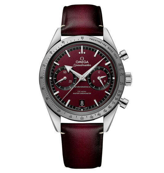 Speedmaster '57 40.5 mm, steel on leather strap - 332.12.41.51.11.001
