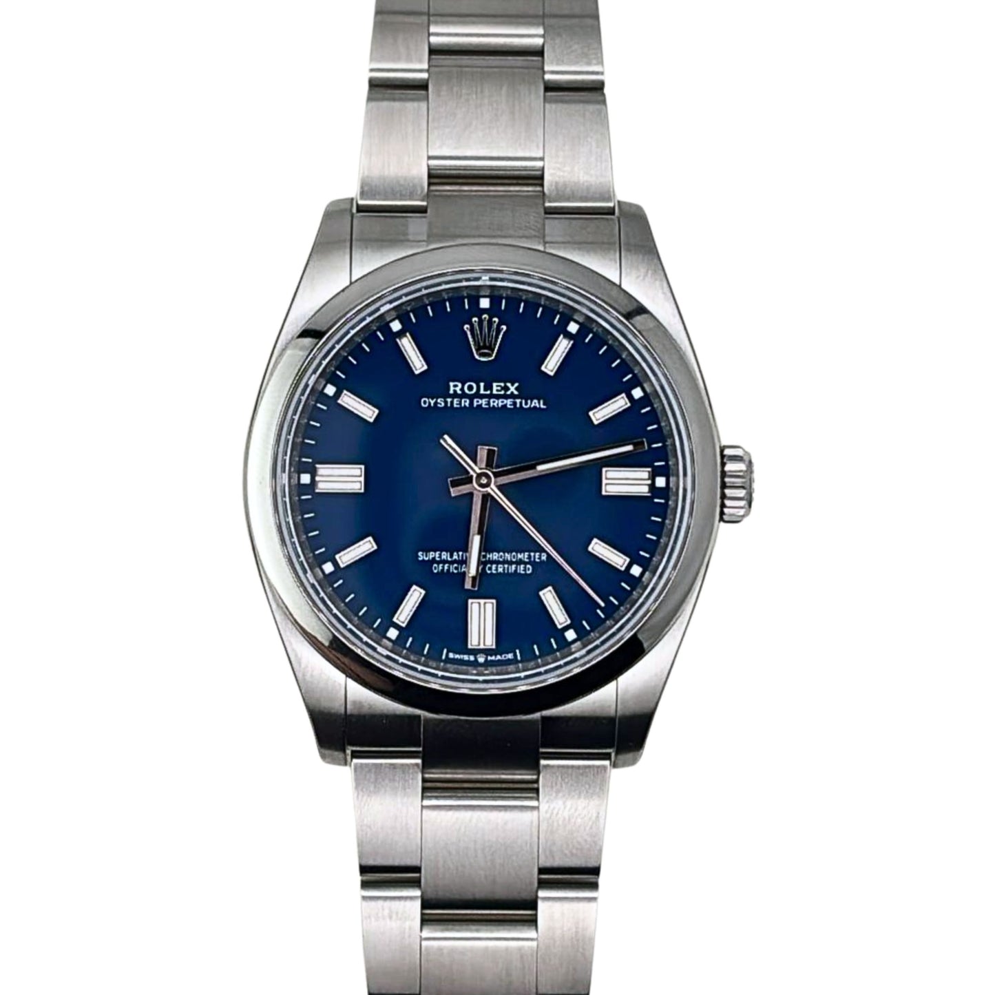 126000 Med Blue Oyster Perpetual 36 NEW