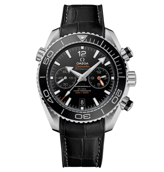 Seamaster Planet Ocean 600M 45.5 mm, steel on leather strap with rubber lining - 215.33.46.51.01.001