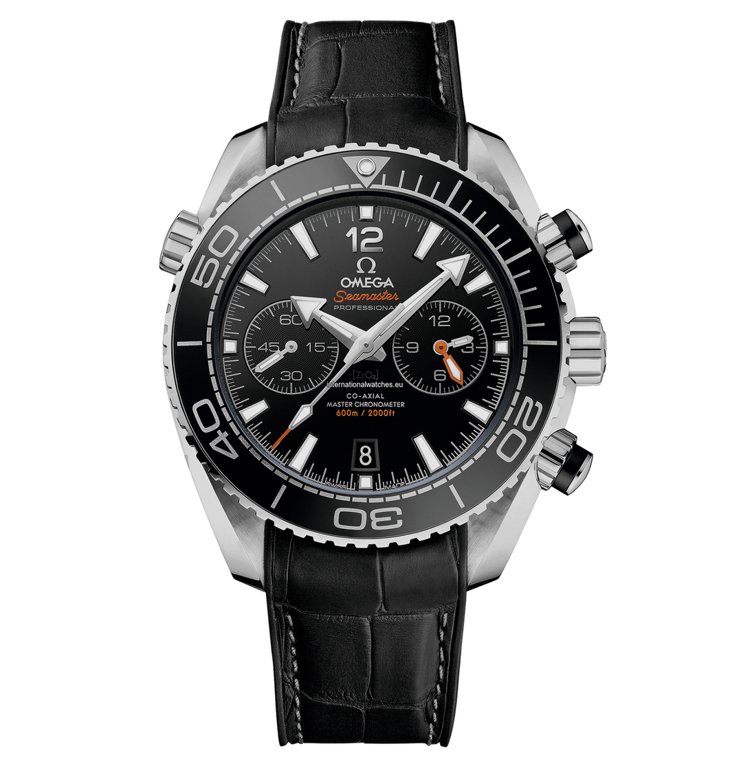Seamaster Planet Ocean 600M 45.5 mm, steel on leather strap with rubber lining - 215.33.46.51.01.001