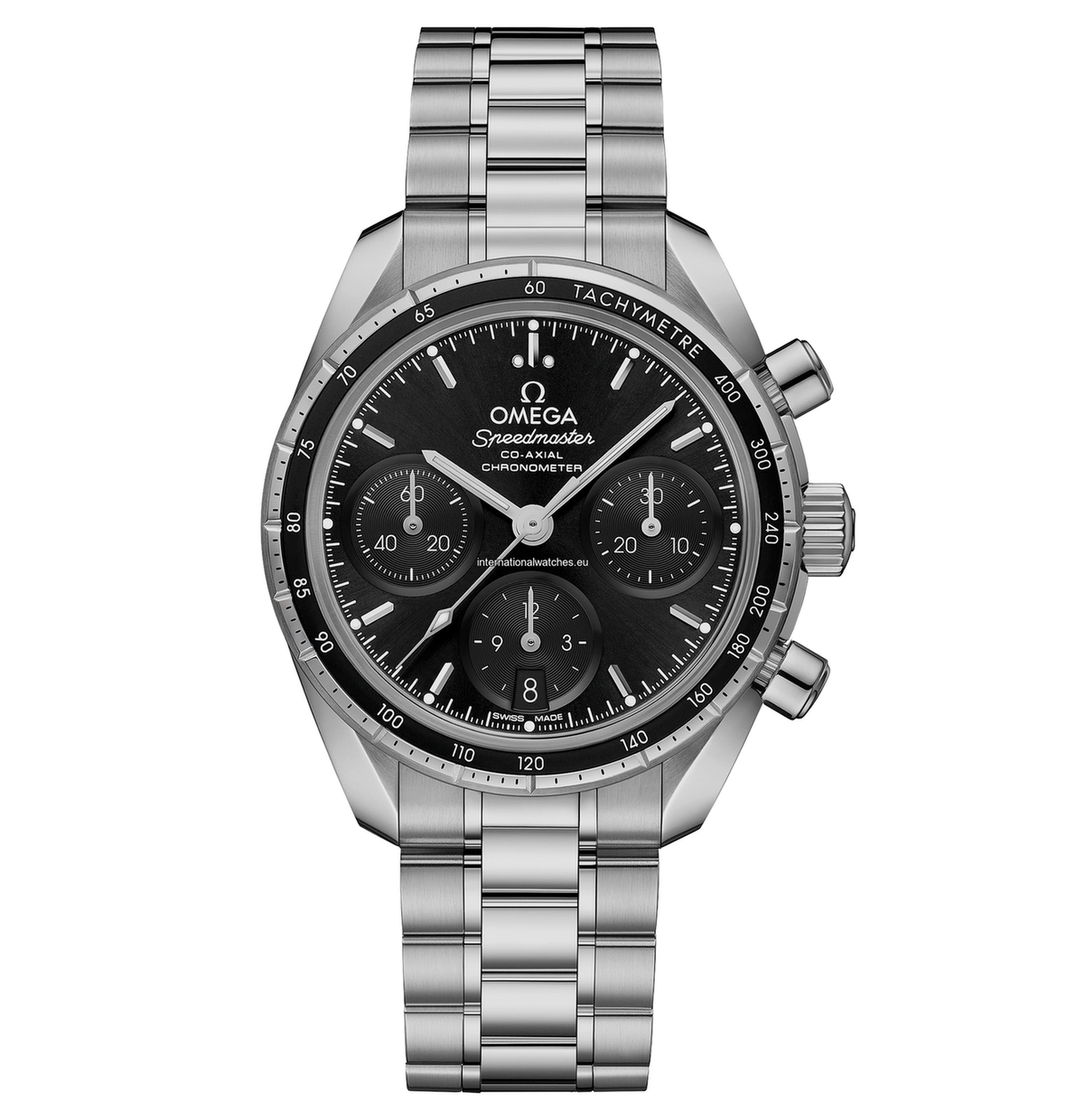 Speedmaster 38 38 mm, steel on steel - 324.30.38.50.01.001