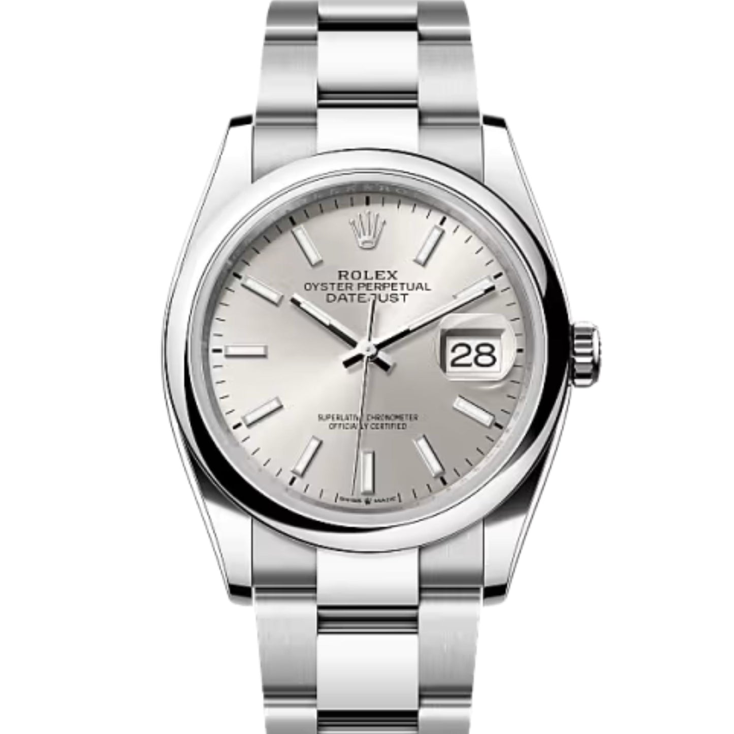 126200 Silver Datejust 36 NEW