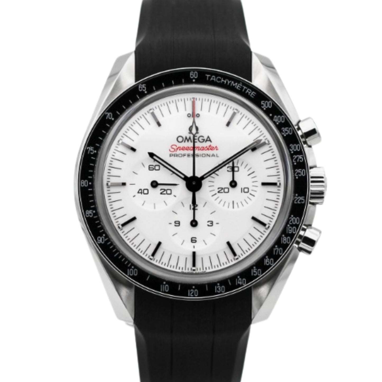 Speedmaster Moonwatch Professional 42 mm, Steel on Rubber strap - 310.32.42.50.04.001